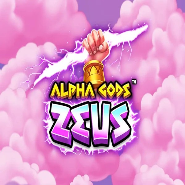 Alpha Gods Zeus game by PearFiction Studios – logo hosted on Rainbet Casino