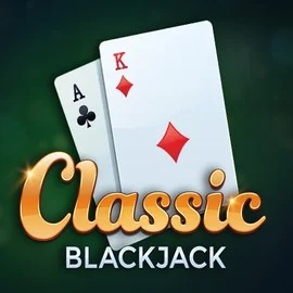 Classic Blackjack logo by Red Tiger Gaming Rainbet Casino