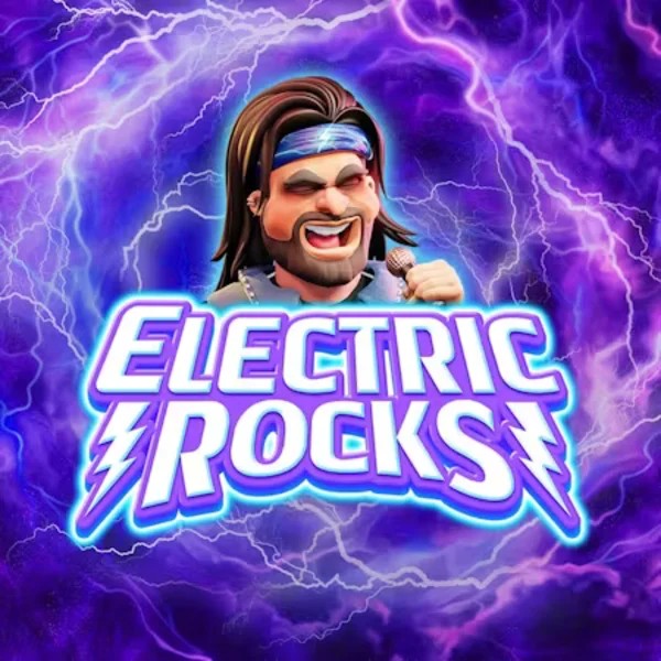 Electric Rocks online game logo by Inspired Gaming on rainbetcasinos.es